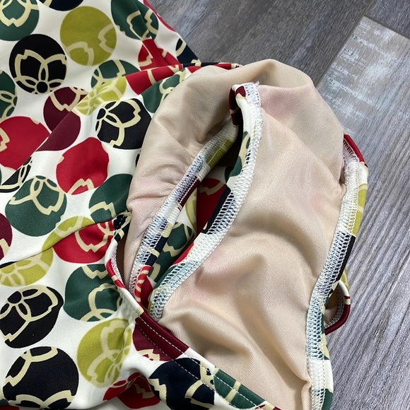 Lands’ End floral polkadot print one piece halter swimsuit - Picture 9 of 9